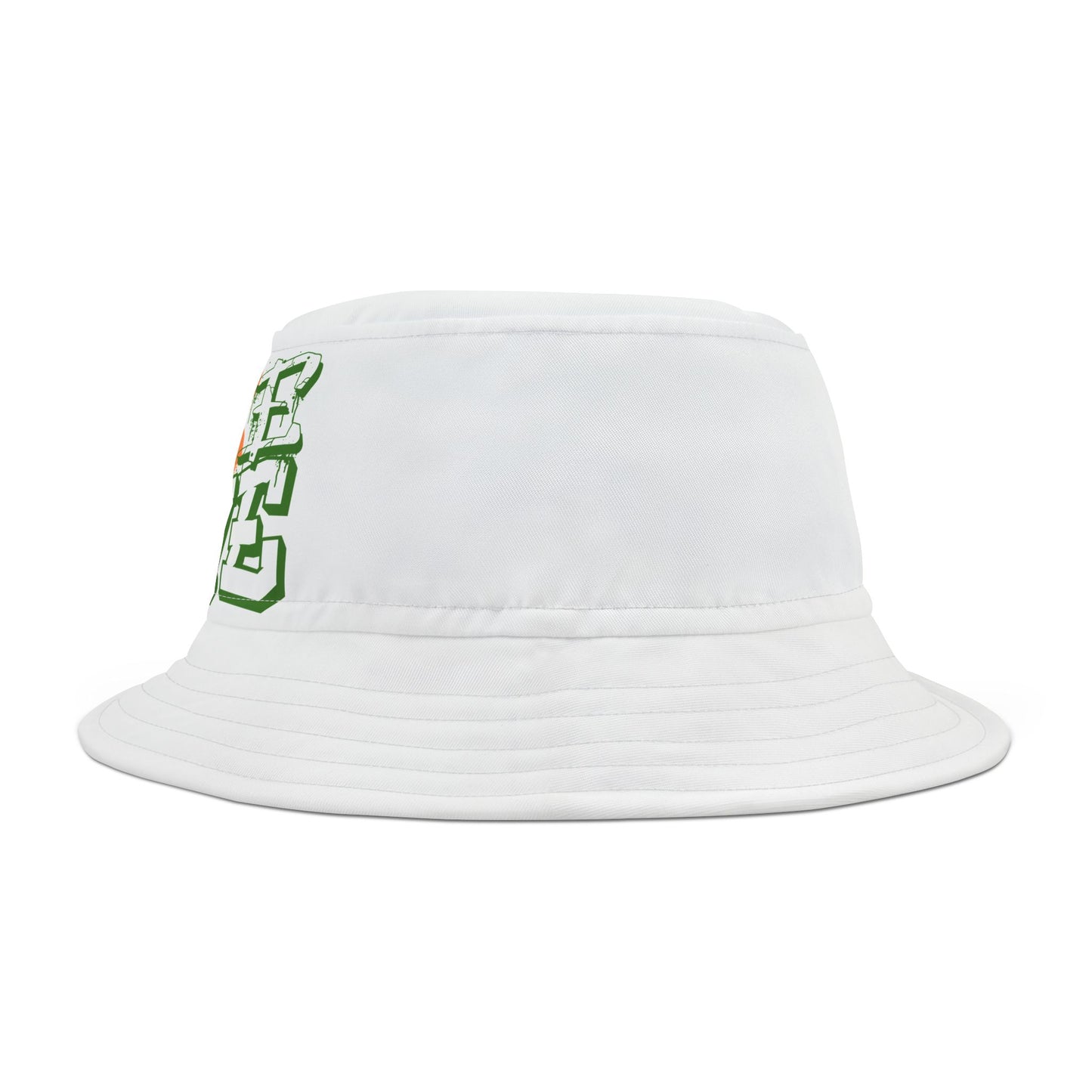 Pure Love Bucket Hat (green /orange )