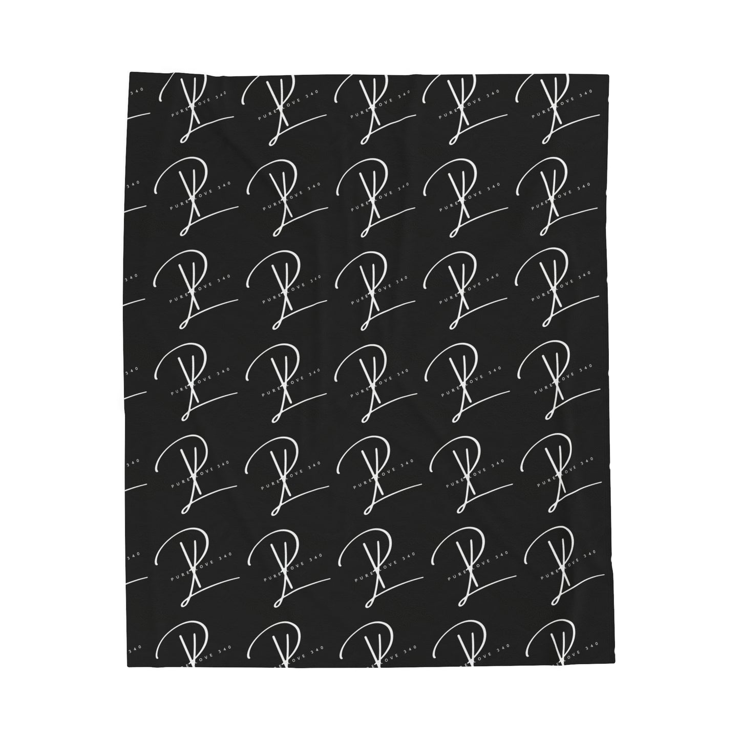 Blk PL Plush Blanket