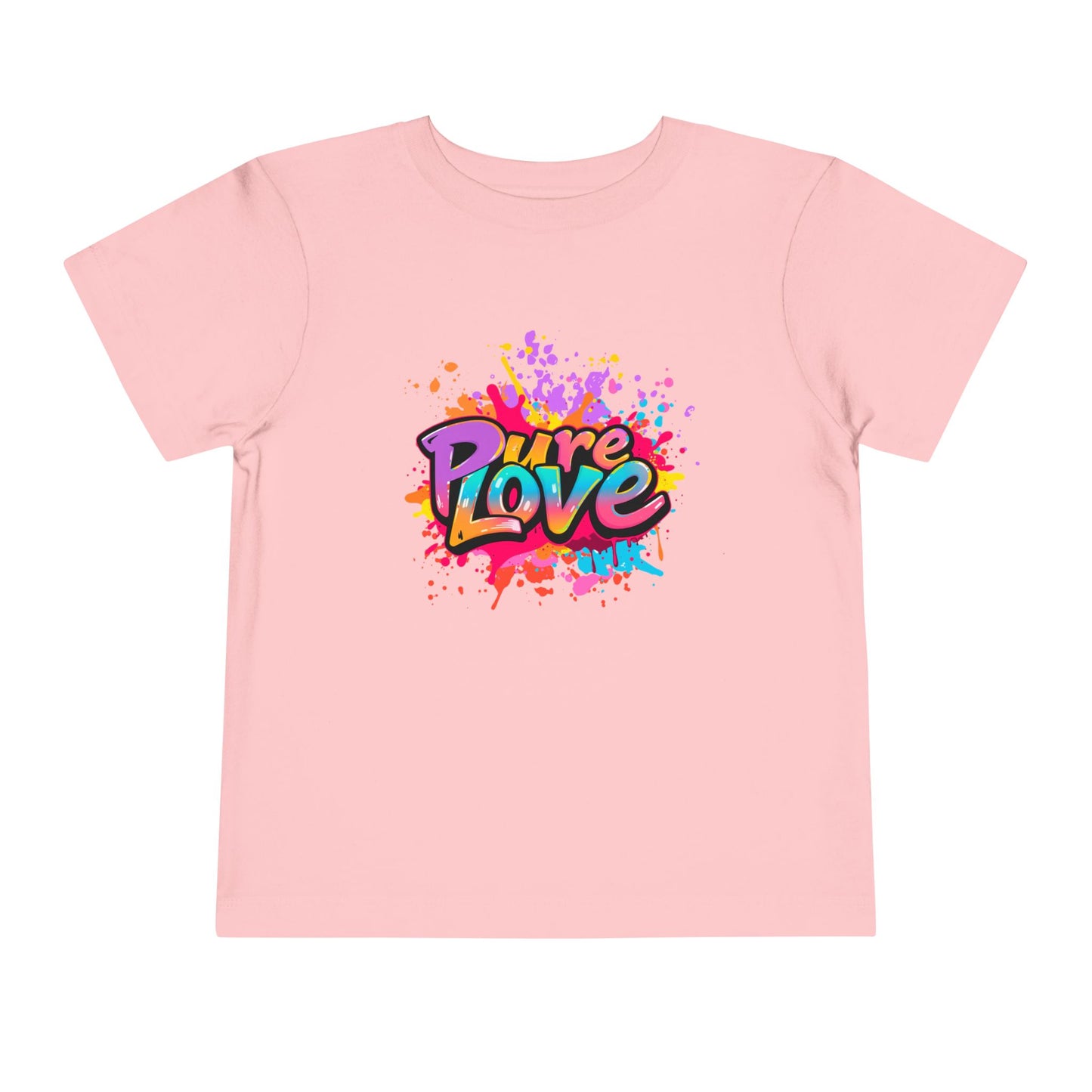 Toddler Tee - Vibrant Pure Love Splash