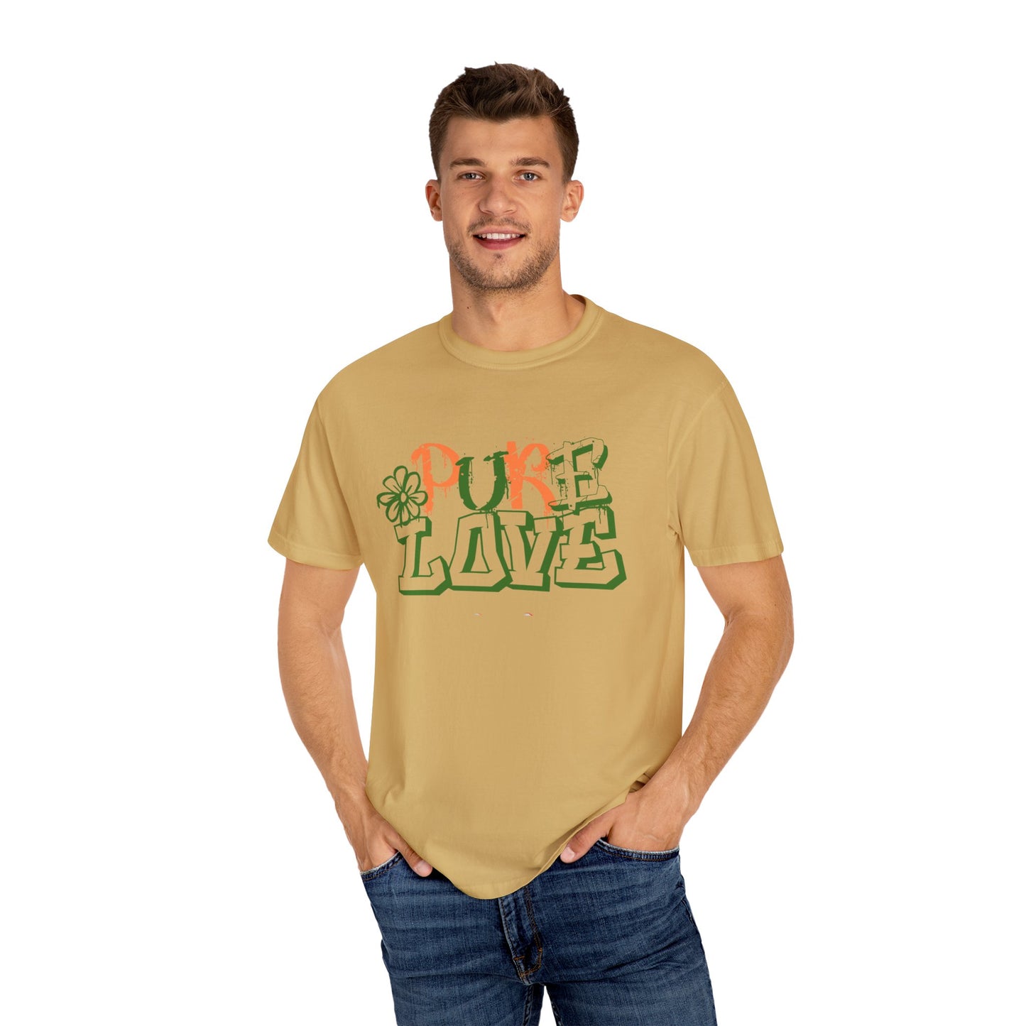 Pure Love T-shirt (Orange/Green)
