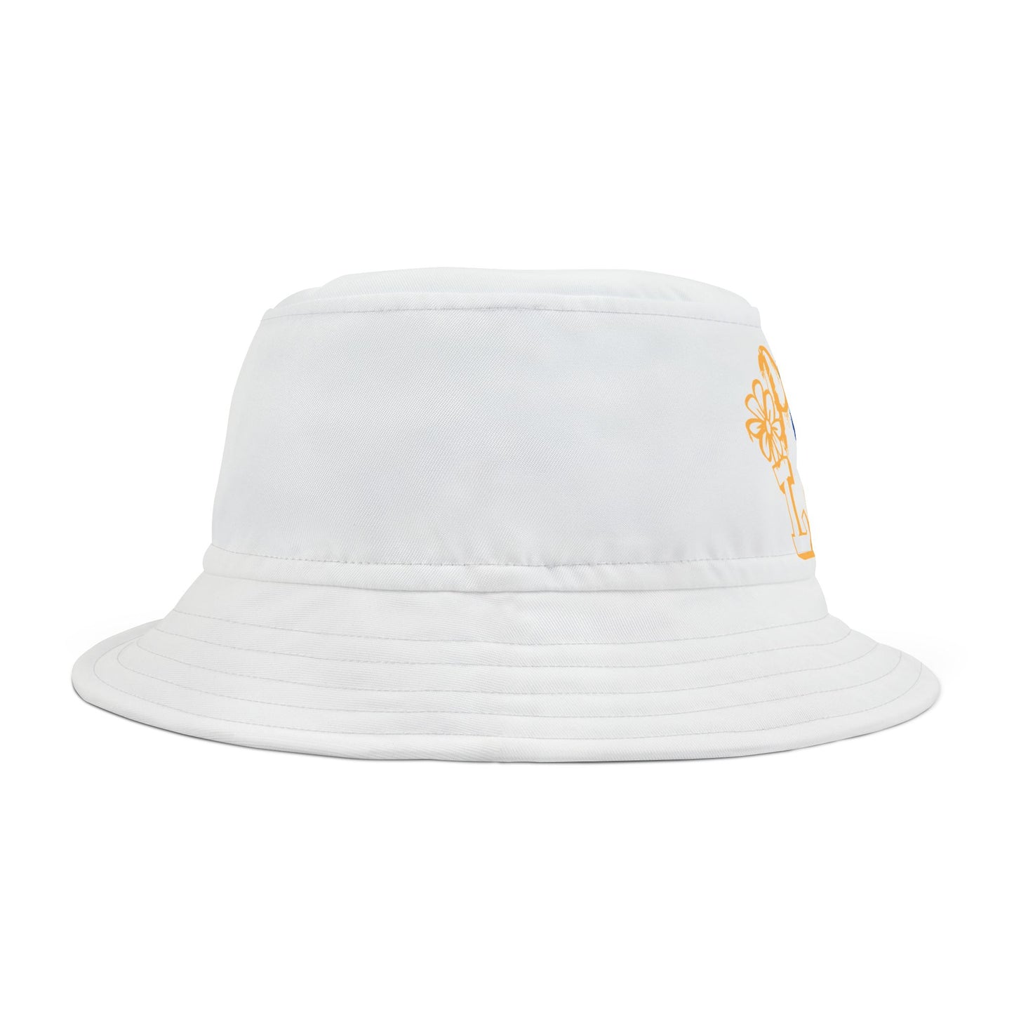 Pure Love Bucket Hat (yellow/blue)