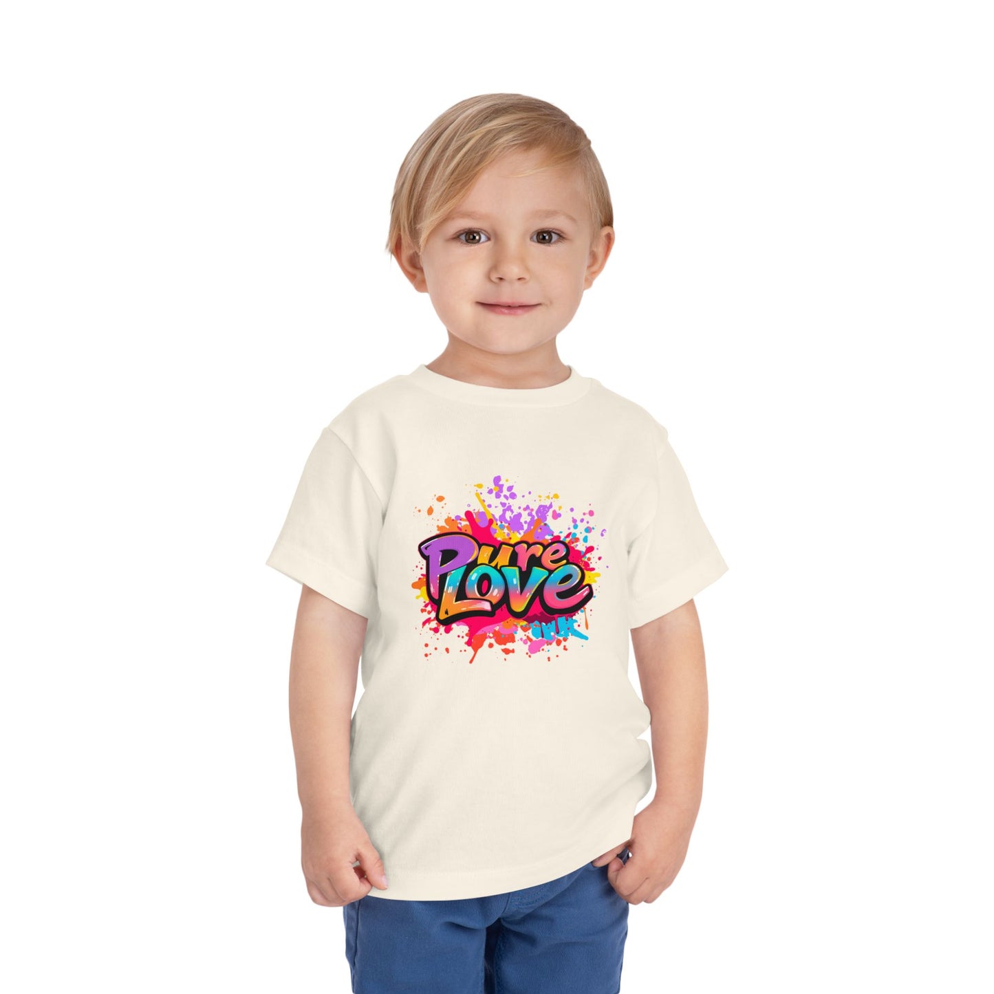 Toddler Tee - Vibrant Pure Love Splash