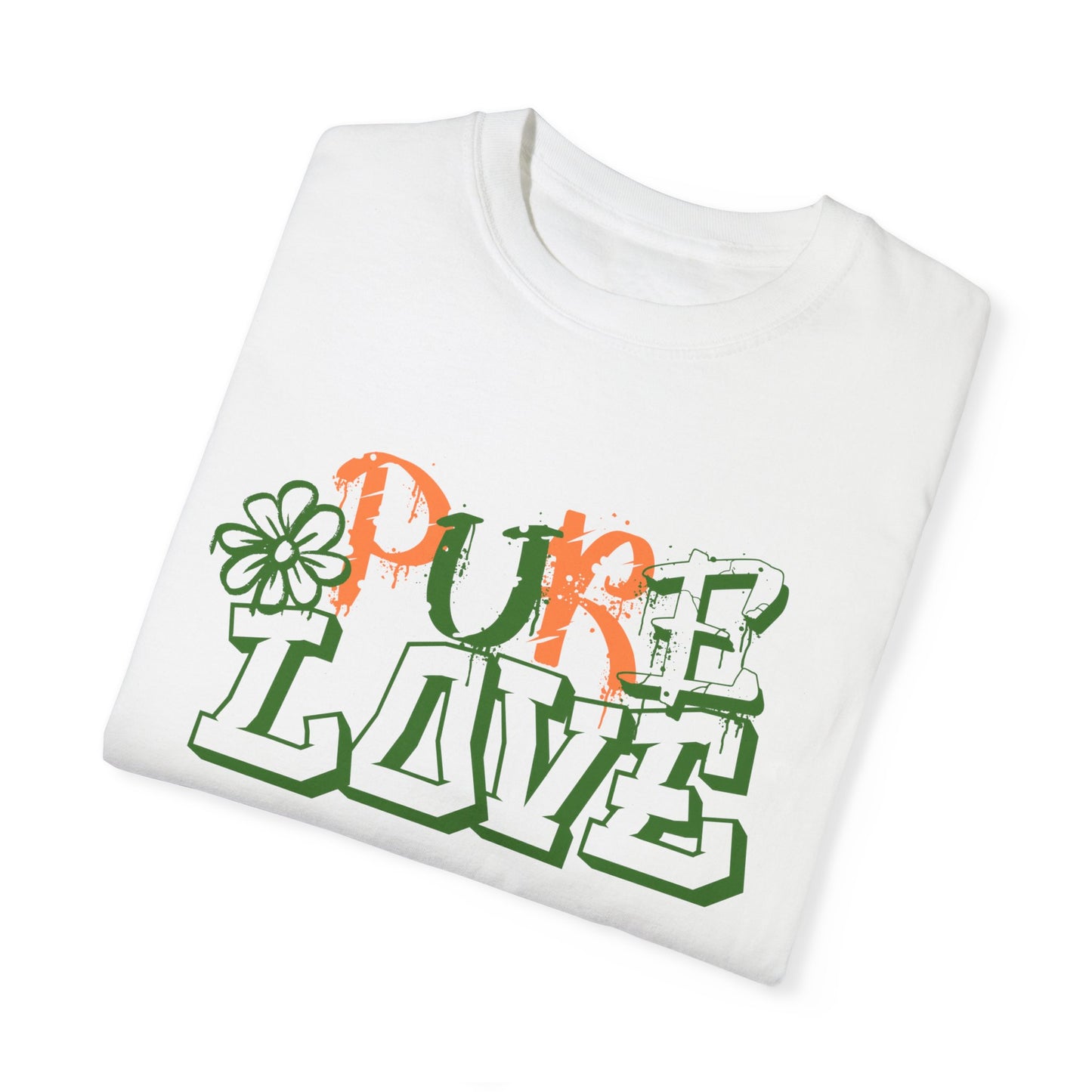 Pure Love T-shirt (Orange/Green)
