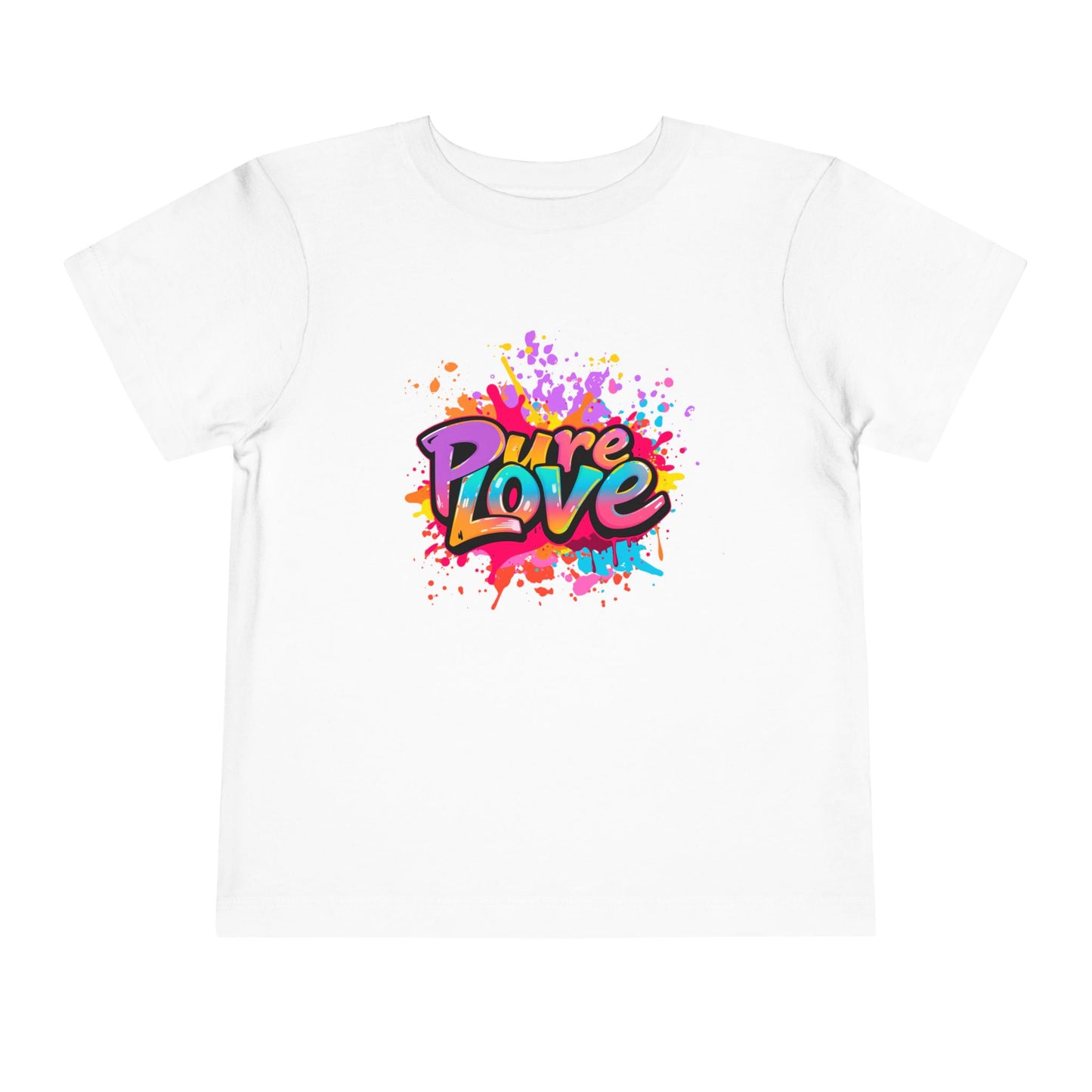 Toddler Tee - Vibrant Pure Love Splash
