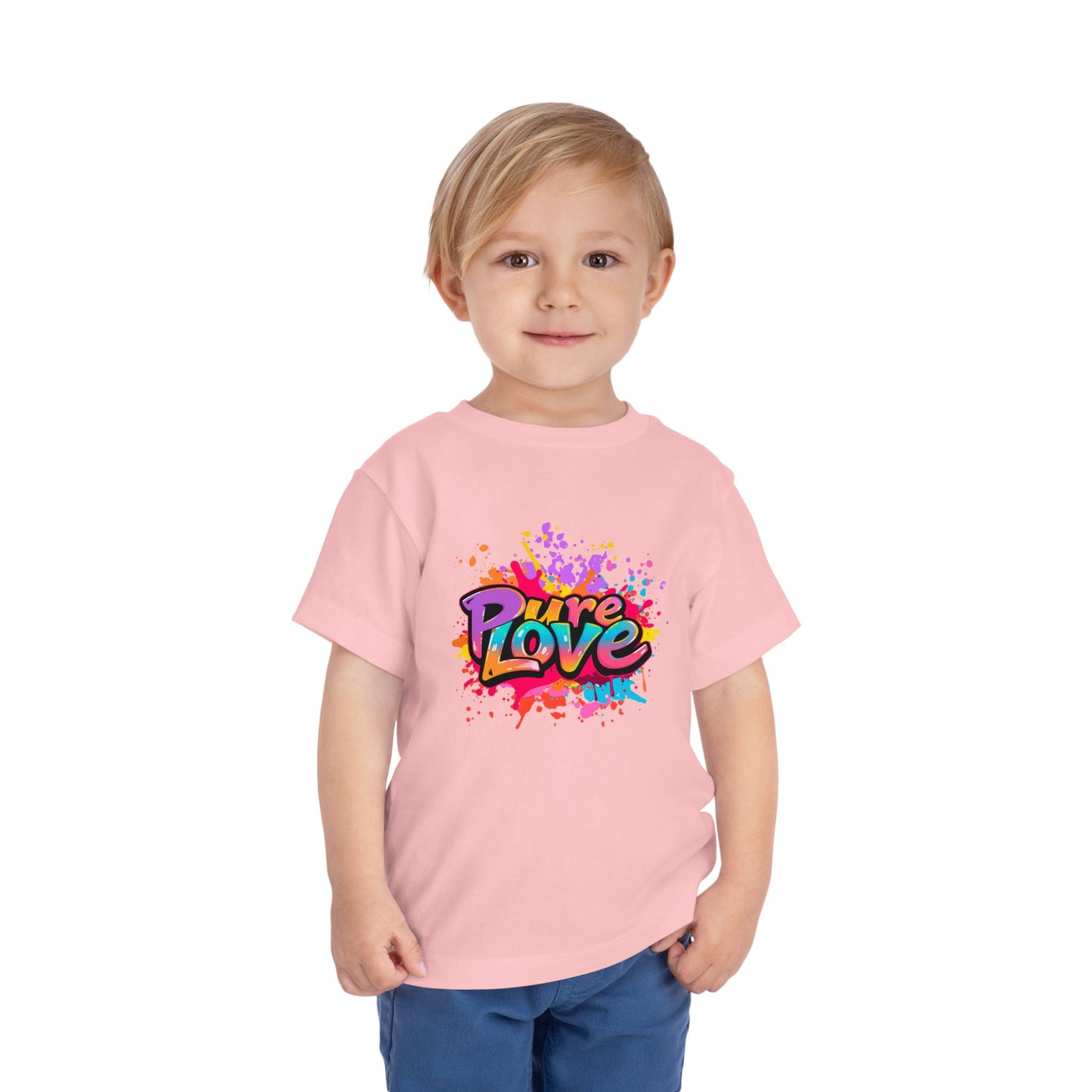 Toddler Tee - Vibrant Pure Love Splash