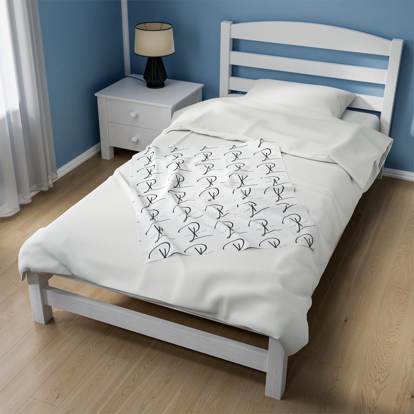 Blk PL Plush Blanket