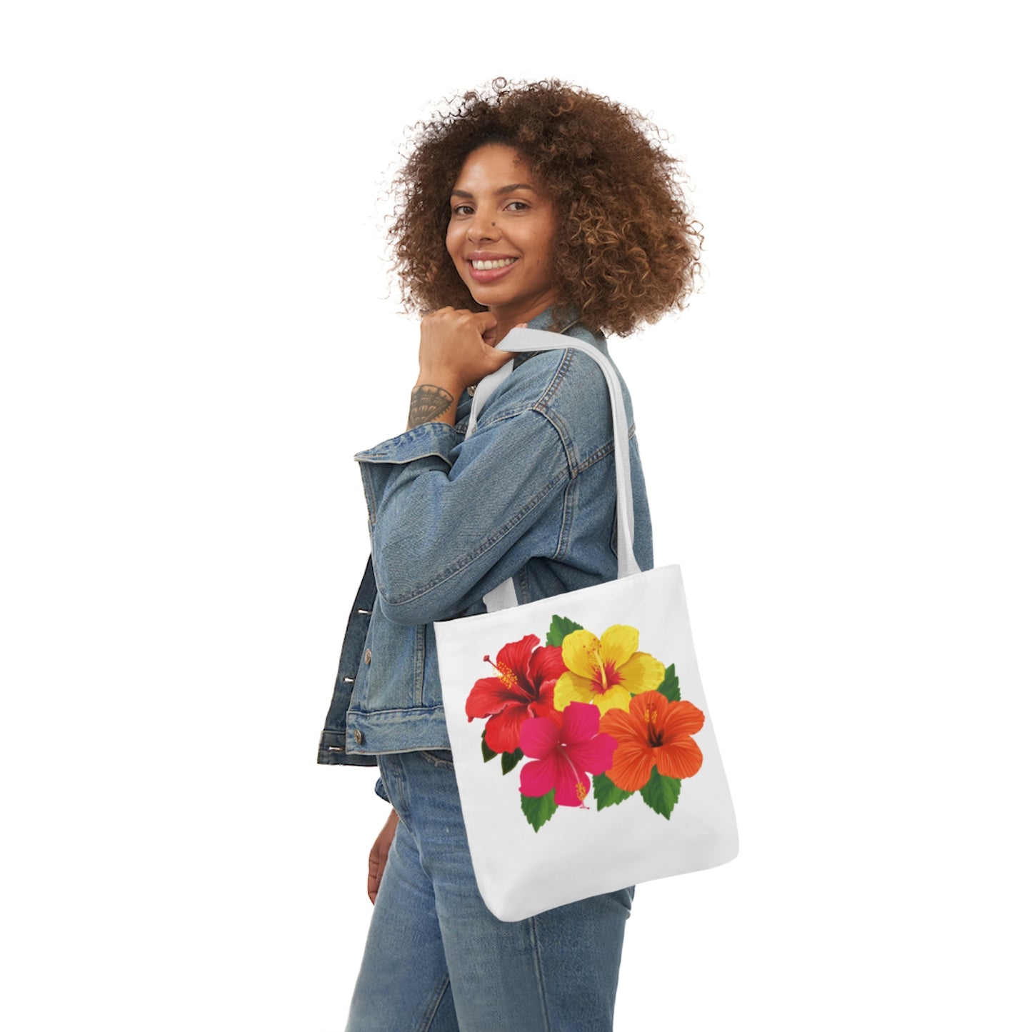 Hibiscus Canvas Tote Bag