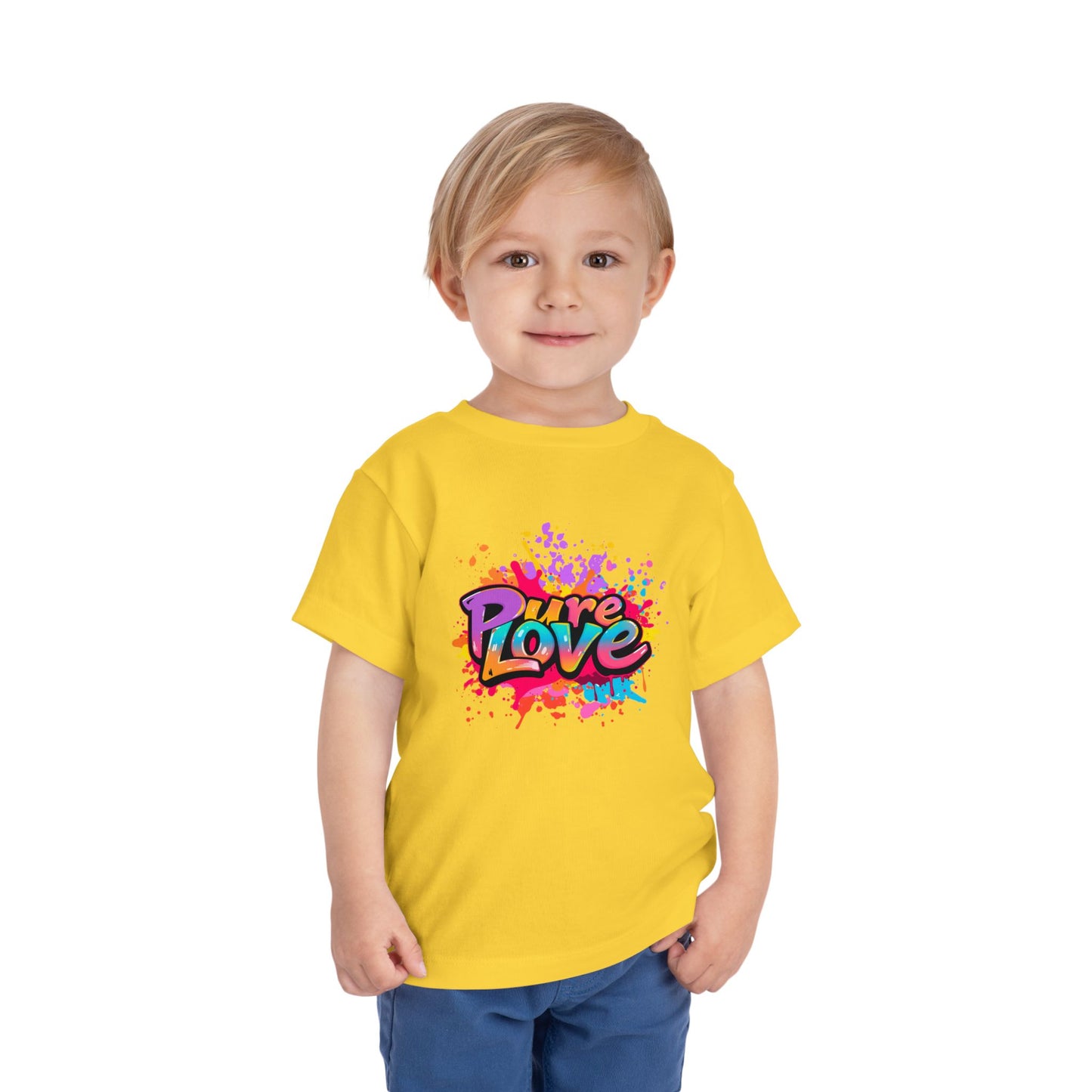 Toddler Tee - Vibrant Pure Love Splash