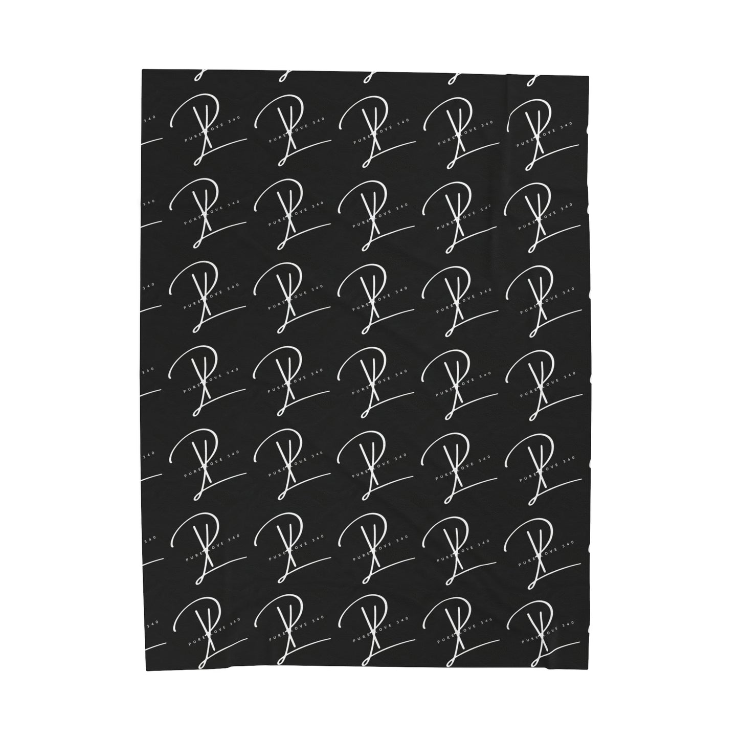 Blk PL Plush Blanket