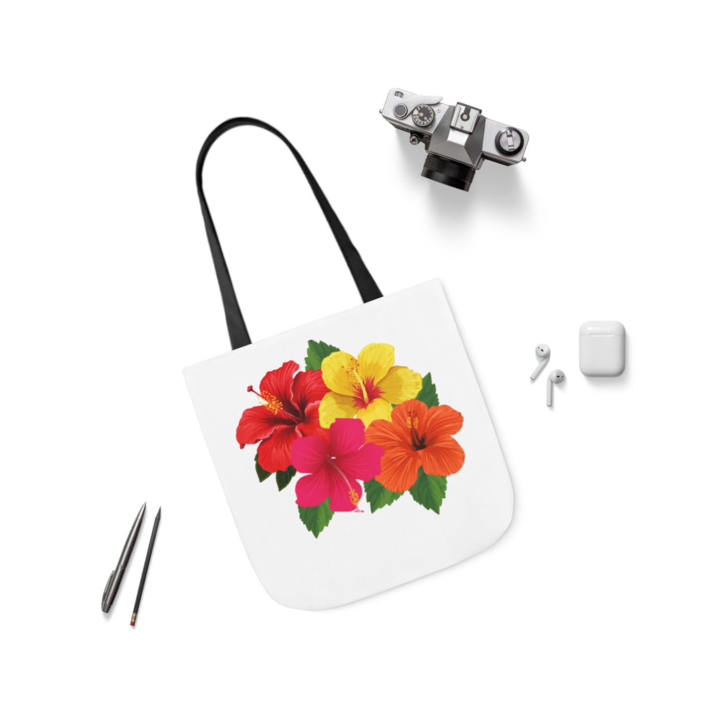 Hibiscus Canvas Tote Bag