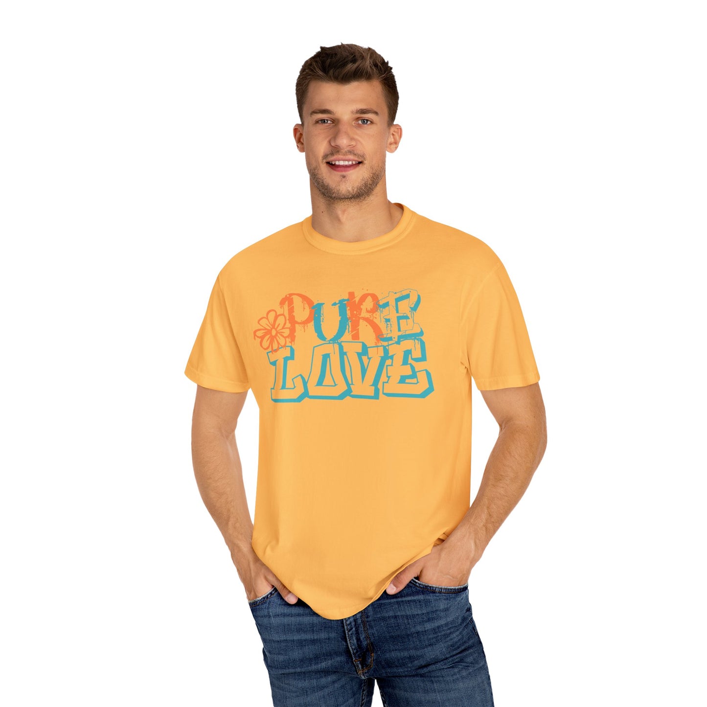 Pure Love T-shirt (Orange/Blue)