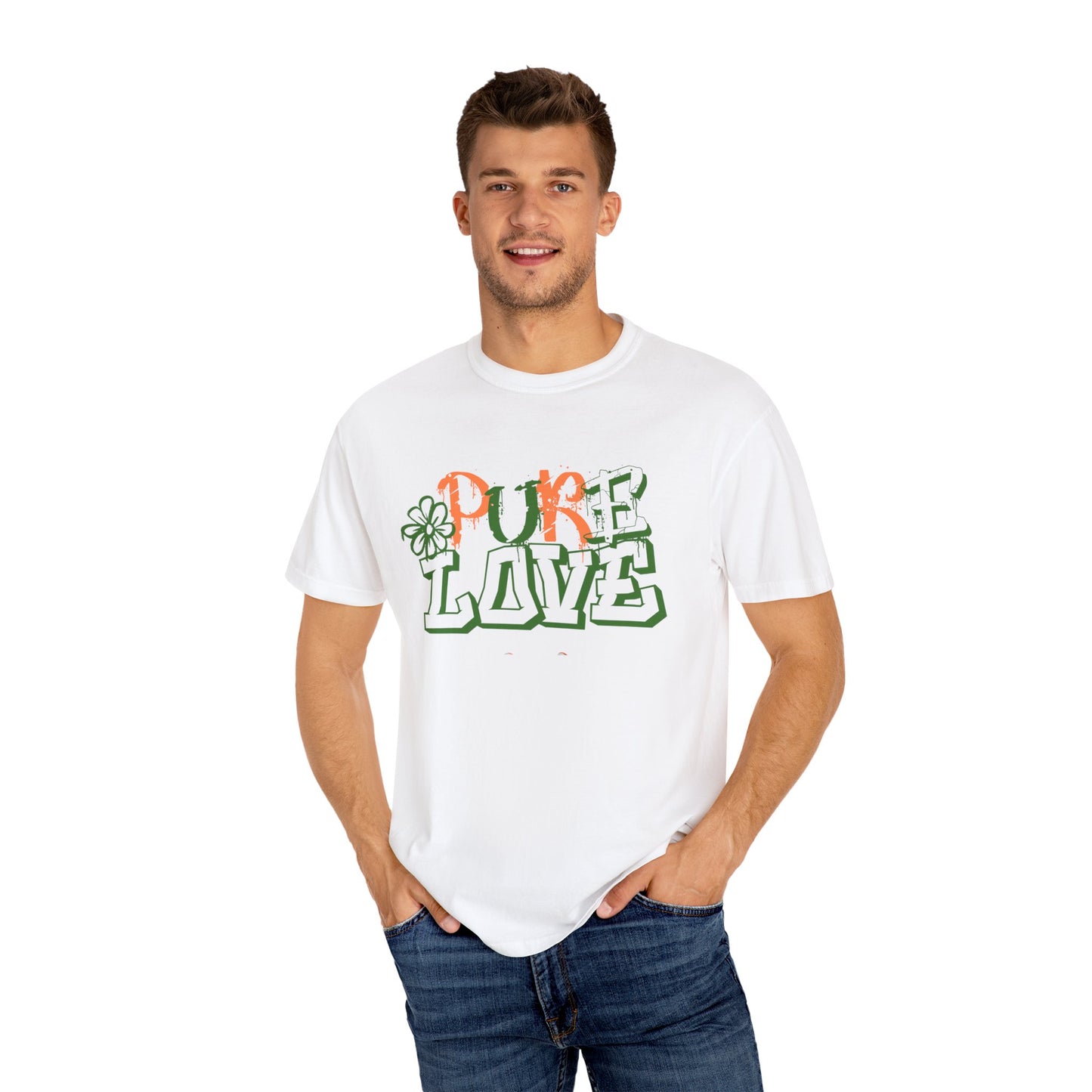 Pure Love T-shirt (Orange/Green)