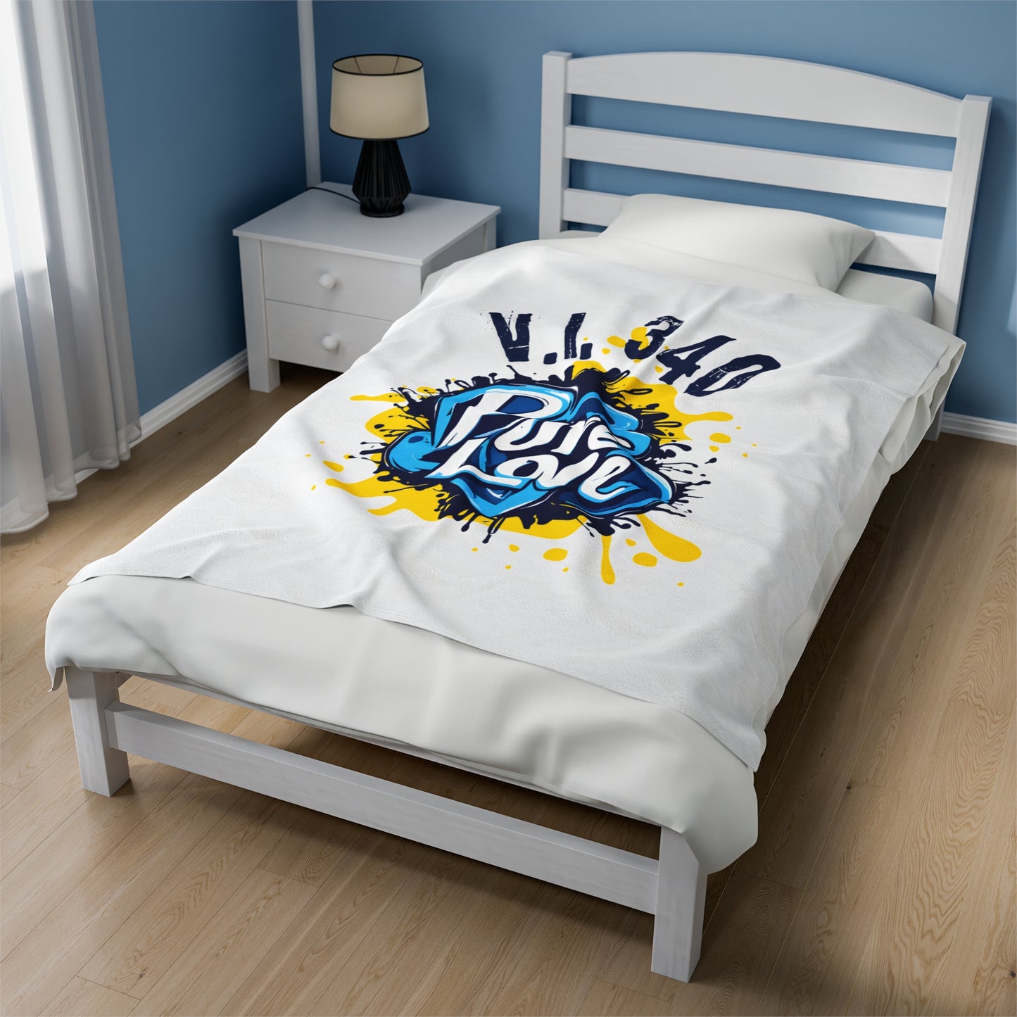 PL Plush Blanket (blue/yellow)