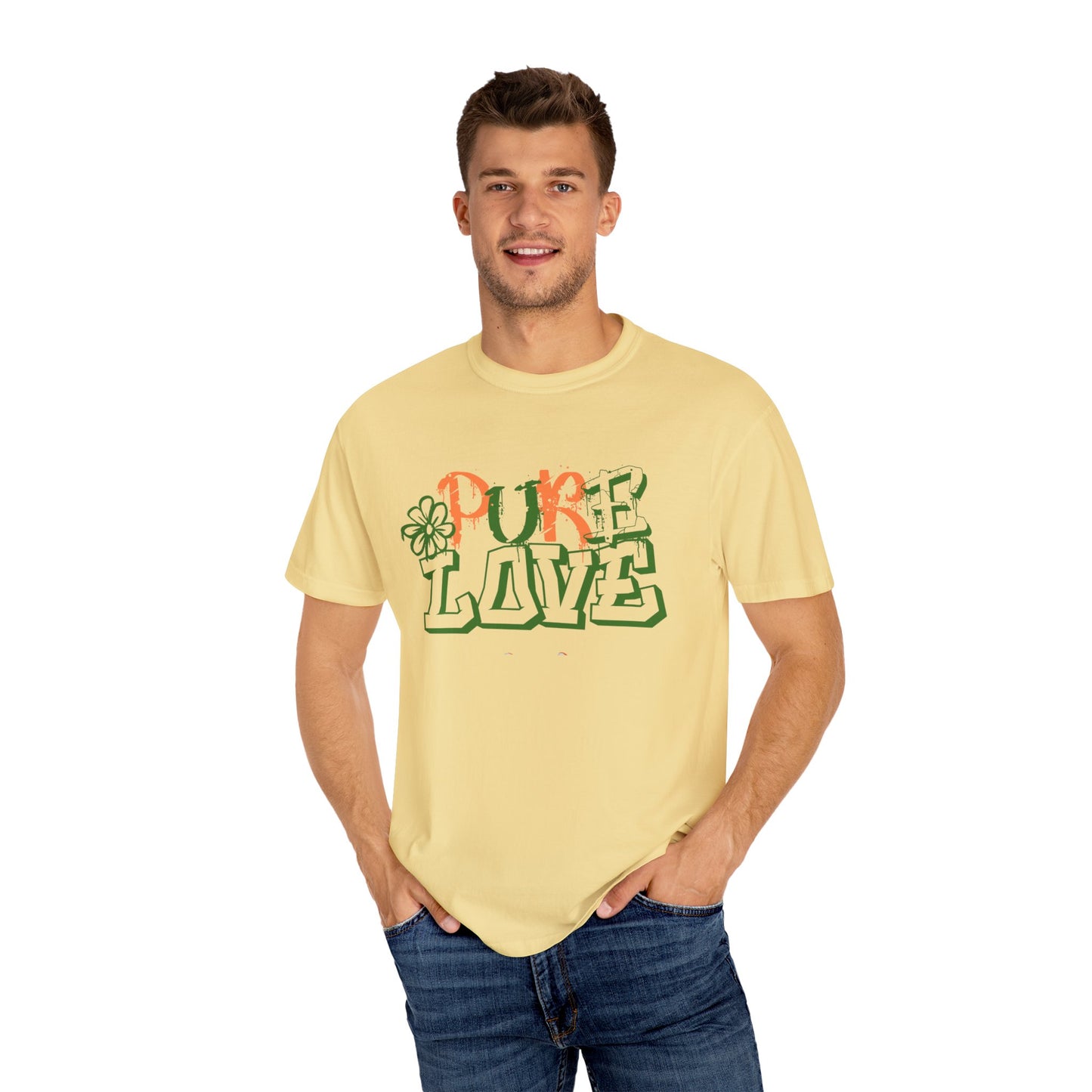 Pure Love T-shirt (Orange/Green)