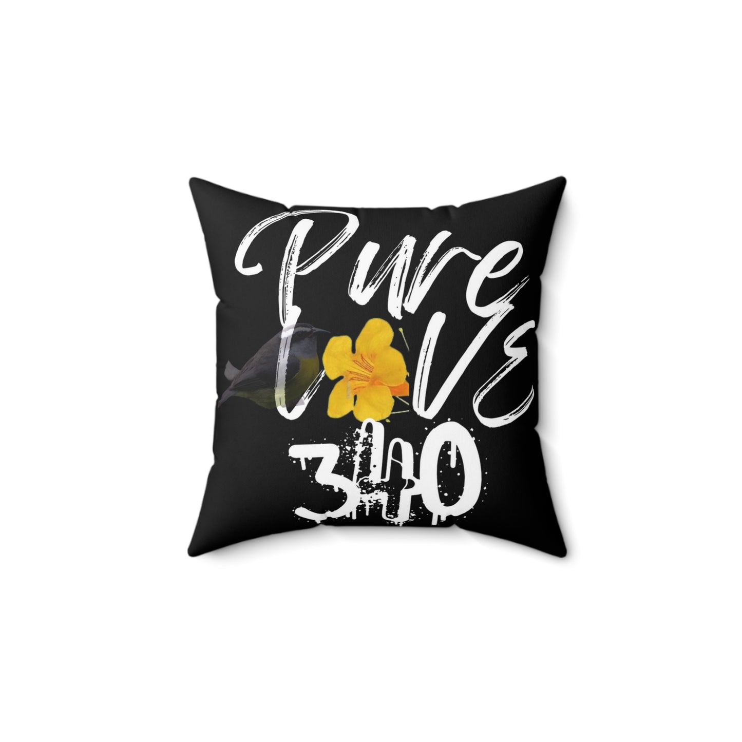 Whim Mill Square Pillow (Black/White)