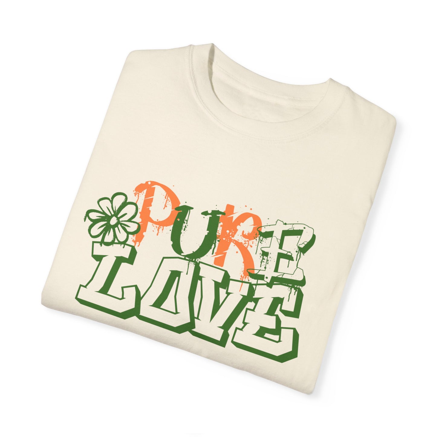 Pure Love T-shirt (Orange/Green)