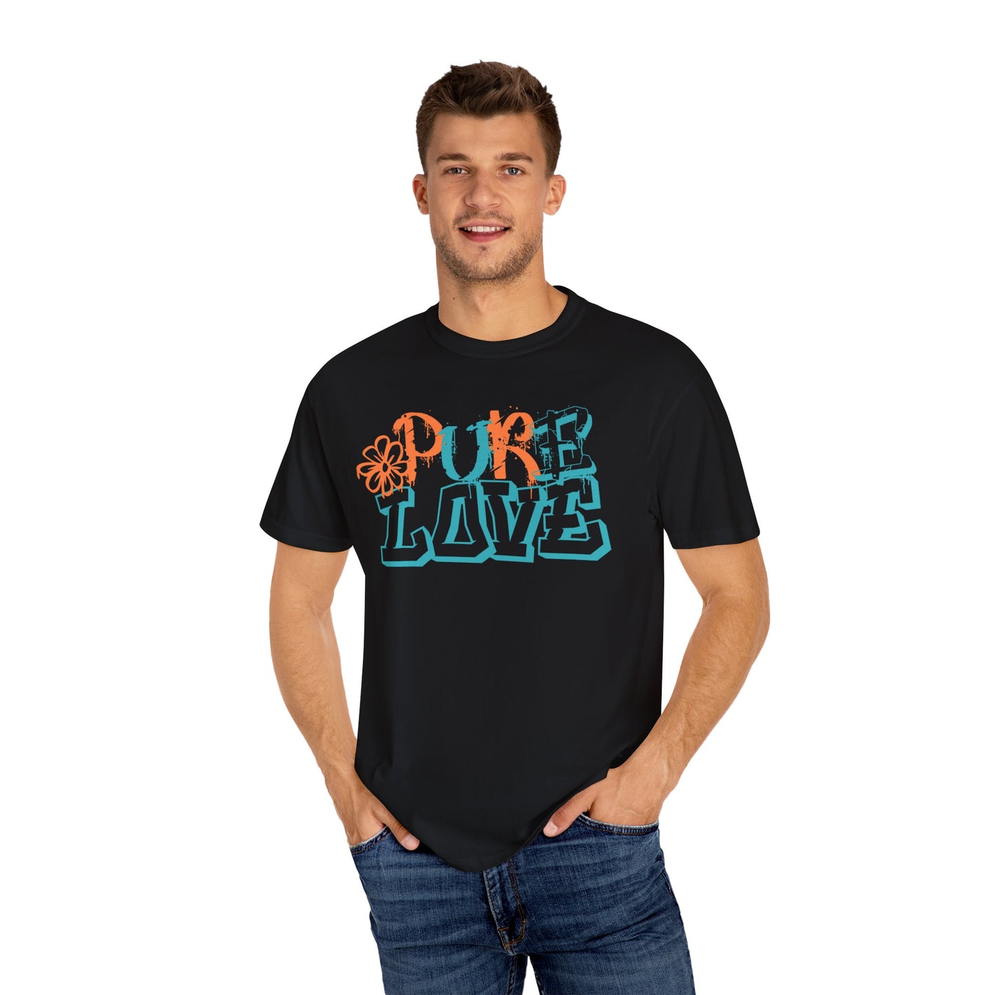 Pure Love T-shirt (Orange/Blue)