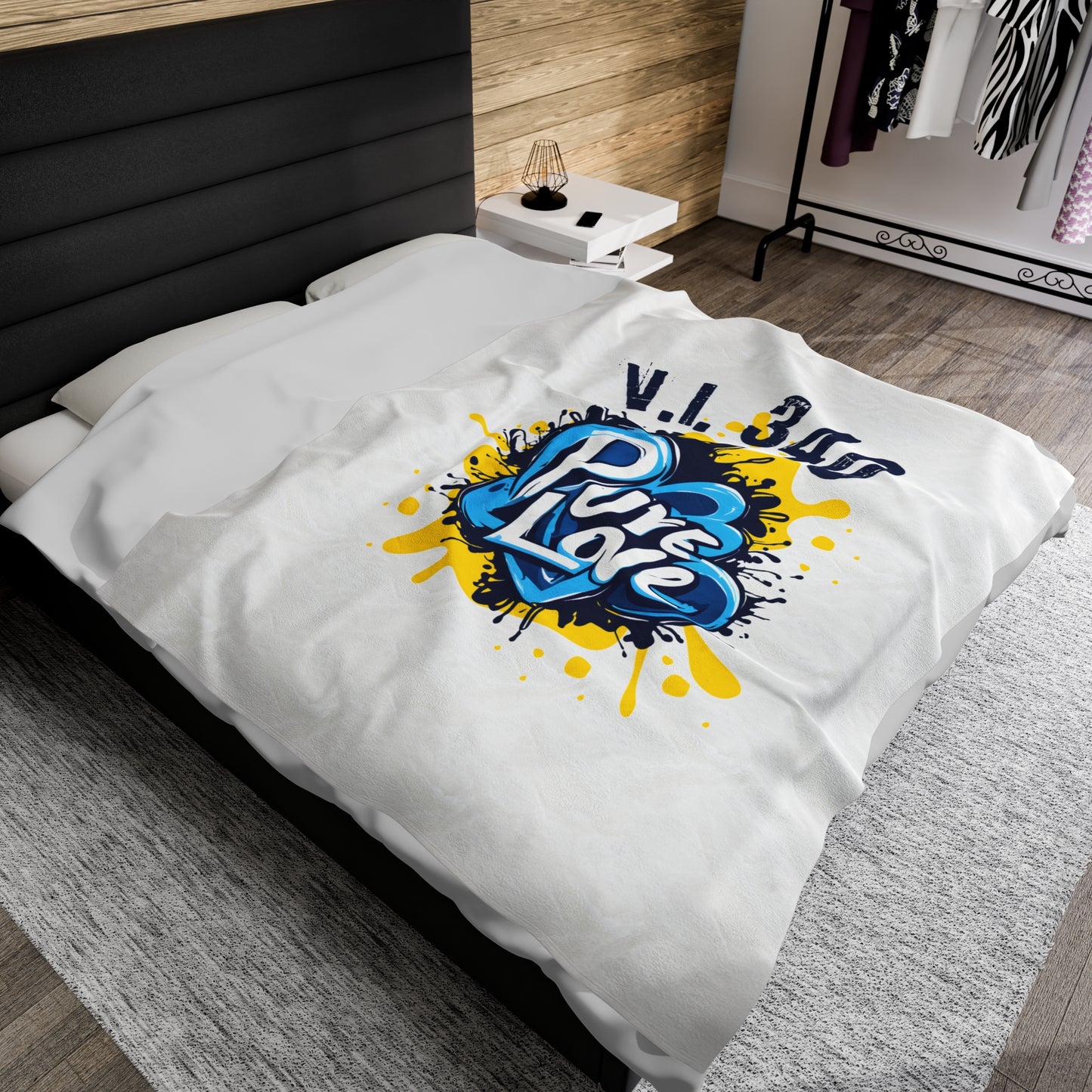 PL Plush Blanket (blue/yellow)