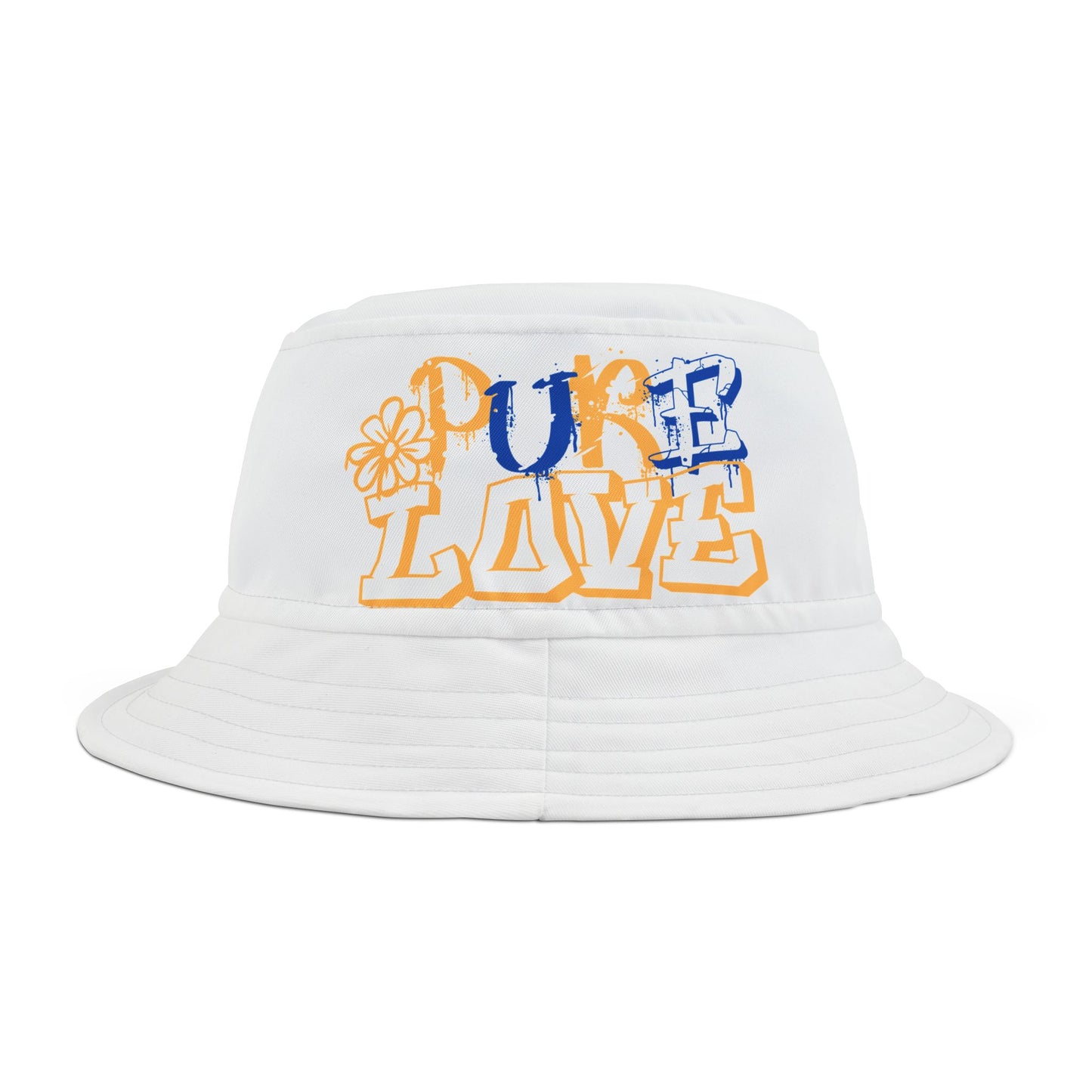 Pure Love Bucket Hat (yellow/blue)