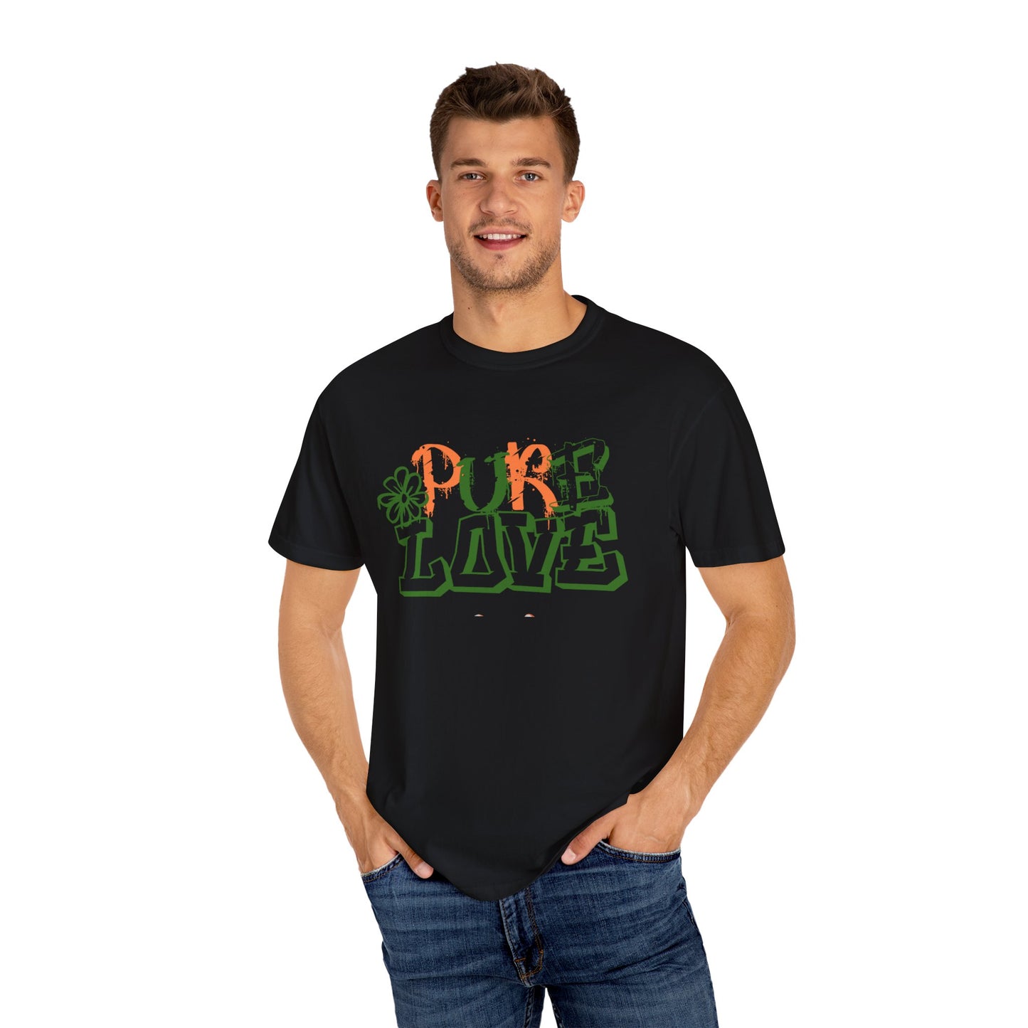 Pure Love T-shirt (Orange/Green)