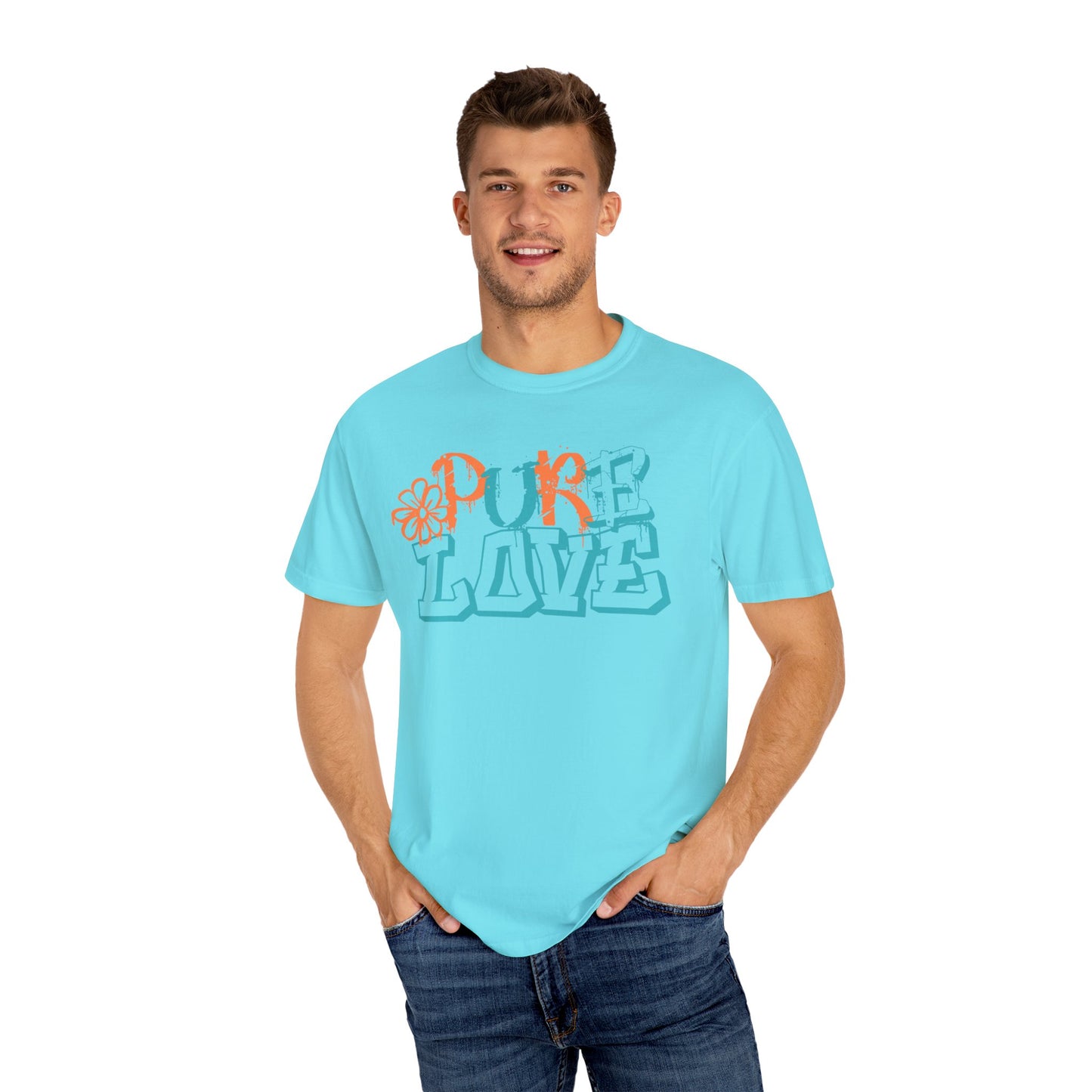 Pure Love T-shirt (Orange/Blue)