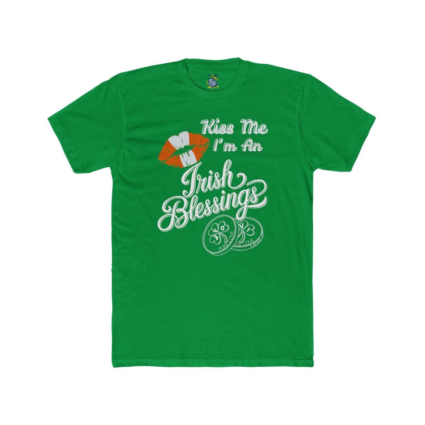 T-Shirt - Kiss Me I'm An Irish Blessing Unisex Cotton Crew Tee