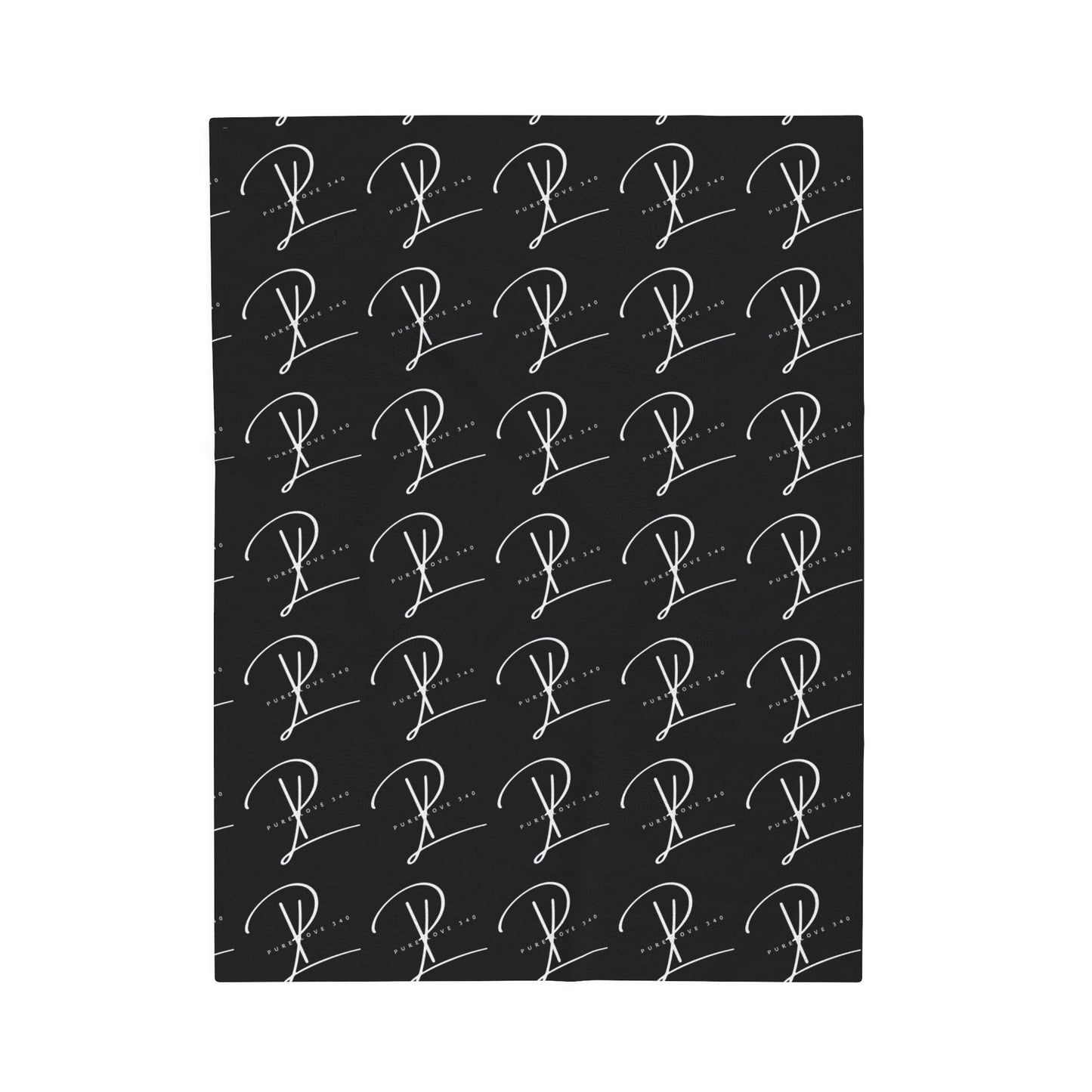Blk PL Plush Blanket
