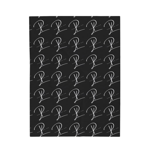 Blk PL Plush Blanket