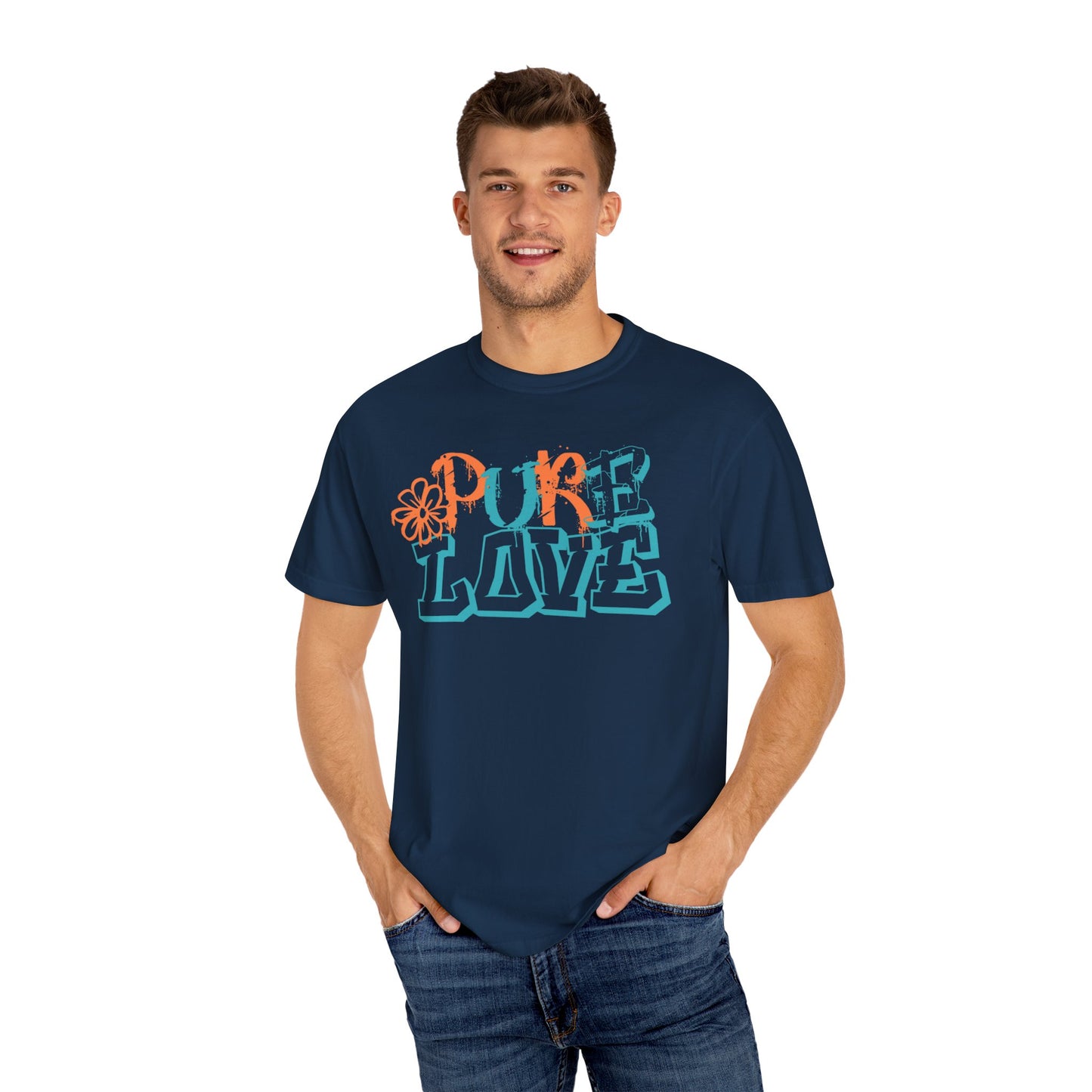 Pure Love T-shirt (Orange/Blue)