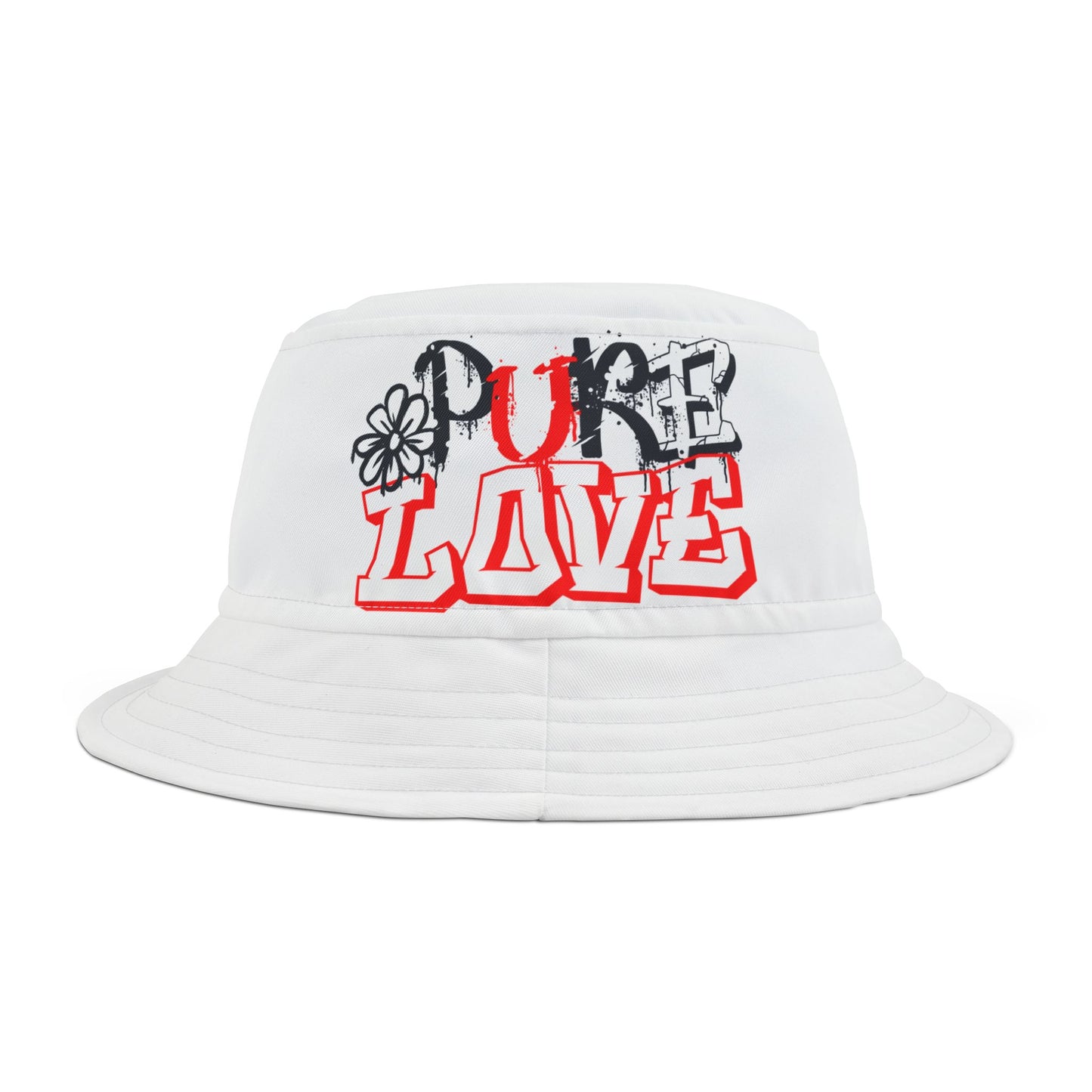 Pure Love Bucket Hat (red /black)