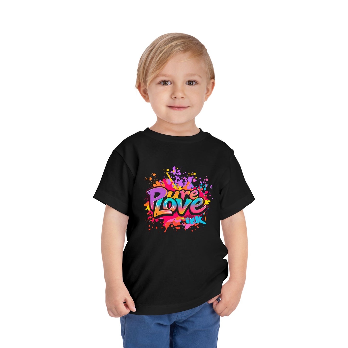 Toddler Tee - Vibrant Pure Love Splash