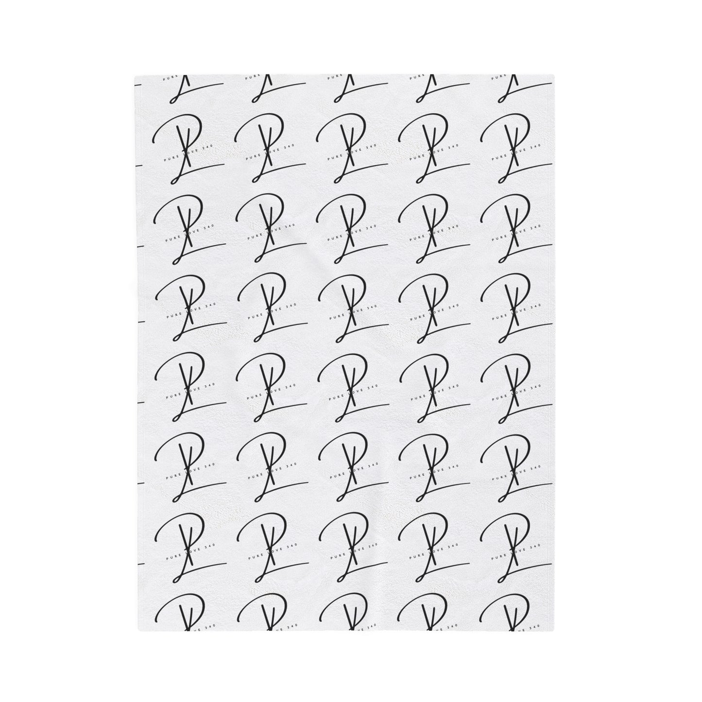 Blk PL Plush Blanket